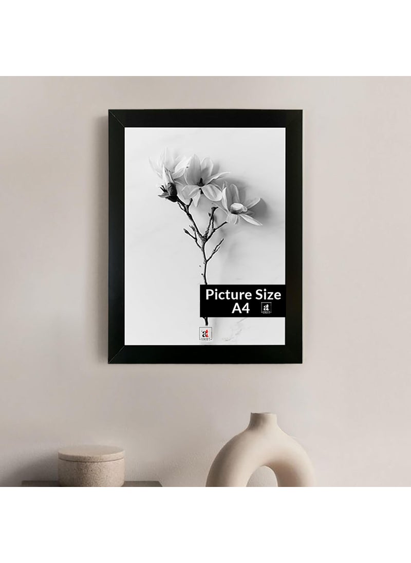 Art Street Art Street A4 Size Certificate, Document Photo frames Single For Home Decoration, Living Room, Office Decoration (Black, Size: 8" x 12")  - Image 2
