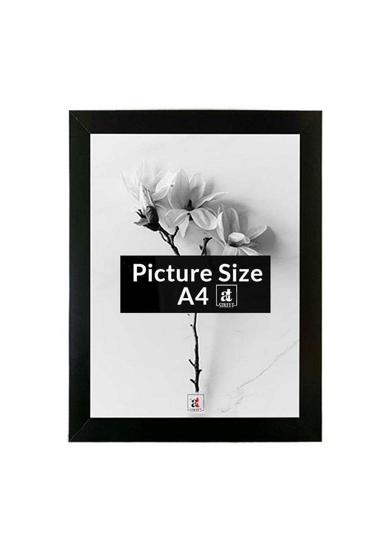 Art Street Art Street A4 Size Certificate, Document Photo frames Single For Home Decoration, Living Room, Office Decoration (Black, Size: 8" x 12")  - Image 1