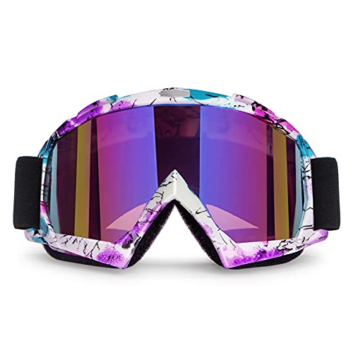 4-FQ Motorcycle Goggles ATV Goggles Motocross Goggles Windproof Dirt Bike Goggles Dustproof Off Road Goggles Scratch Resistant PU Helmet MX Goggles Skiing Goggles Protective Safety Glasses Racing Goggles - Image 1
