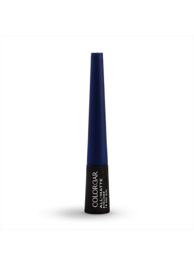 Colorbar All Matte Eyeliner, Blue 003, 2.5ml - Image 1