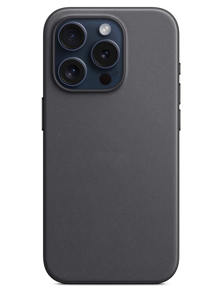 HEXABEX iPhone 15 Pro Max FineWoven Case with MagSafe - Black - Image 2