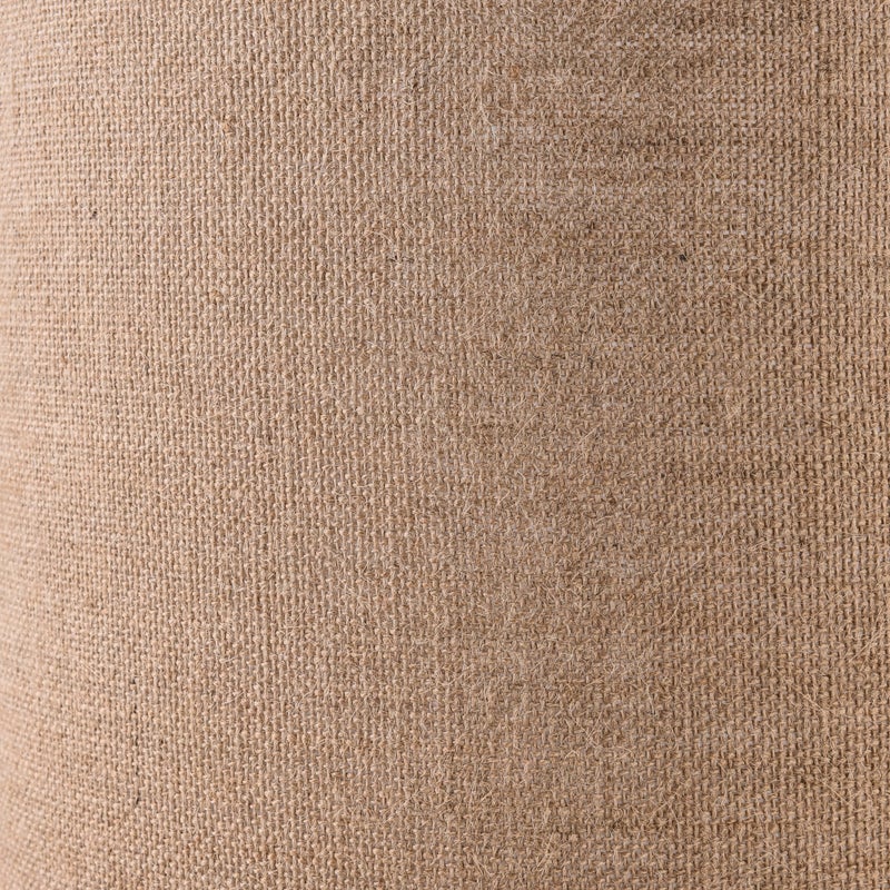 PAPAYA Natural Burlap Linen Lampshade Drum Lamp Shade 13``Top x 13``Bottom x 10``High(Spider) Brown Medium Modern Lamp Shades for Table & Bedside Lamp - Top and Bottom Self Trim Lampshades Replacemen - Image 2