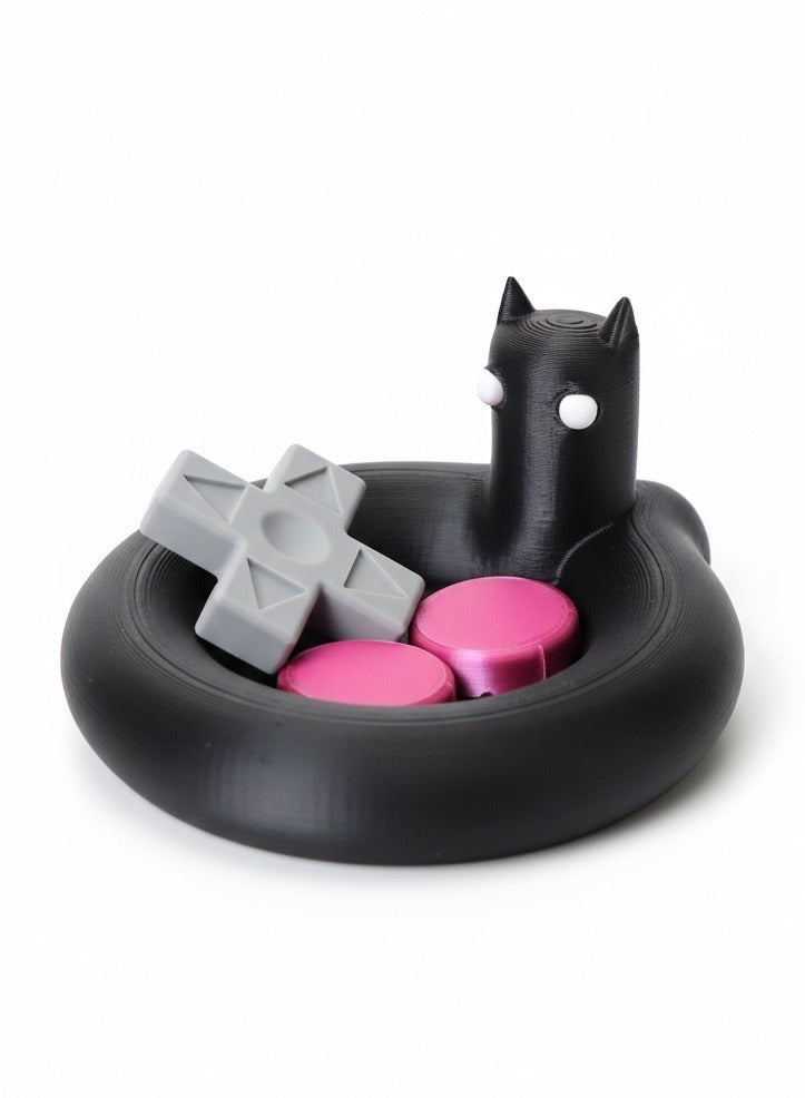 أخوة ثلاثي الأبعاد مجموعة منظم مكتب بتصميم قطة – مجموعة من 3 قطع للتنظيم والديكور العصري - Image 2