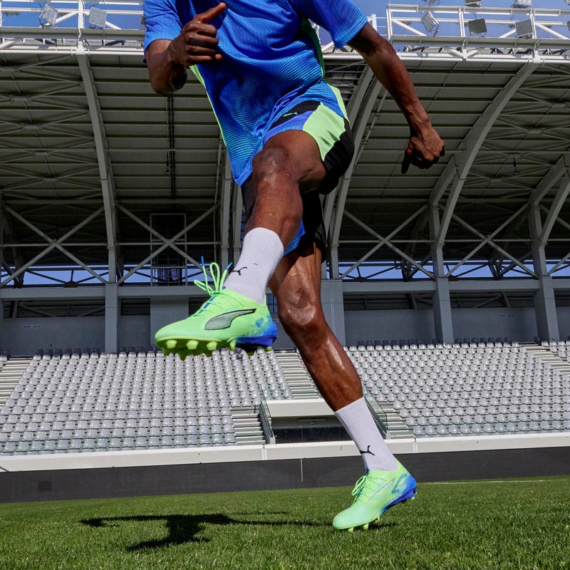 PUMA ULTRA 5 ULTIMATE FG Mens Green Football Boots - Image 3