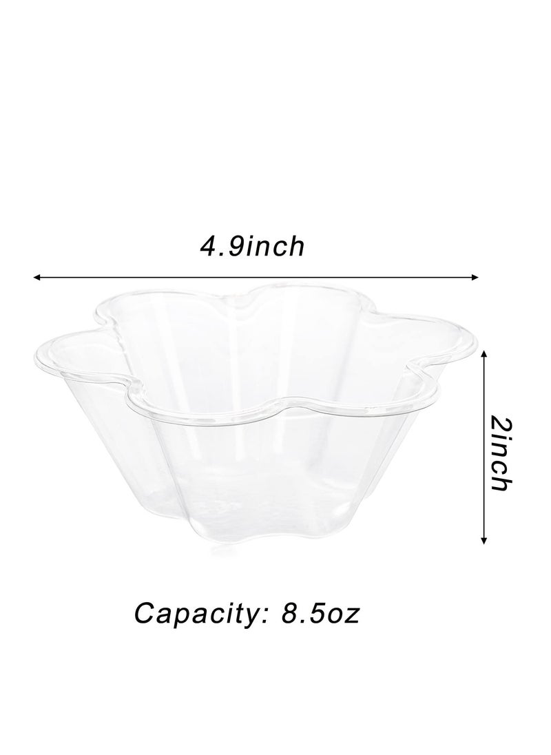 SYOSI - Plastic Ice Cream Bowls 100 Pack Disposable Dessert Serving Bowl for Sundae Chocolate Desserts Appetizers Dessert Shot Glasses - Image 1