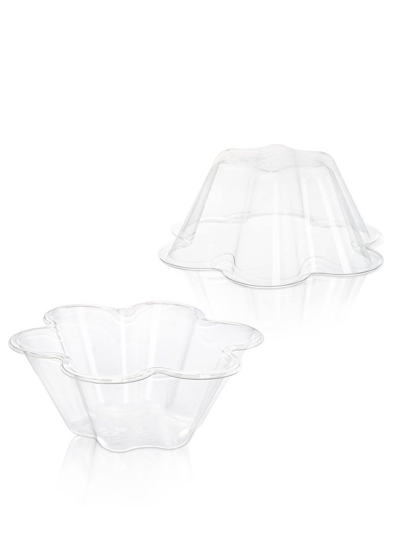 SYOSI - Plastic Ice Cream Bowls 100 Pack Disposable Dessert Serving Bowl for Sundae Chocolate Desserts Appetizers Dessert Shot Glasses - Image 1