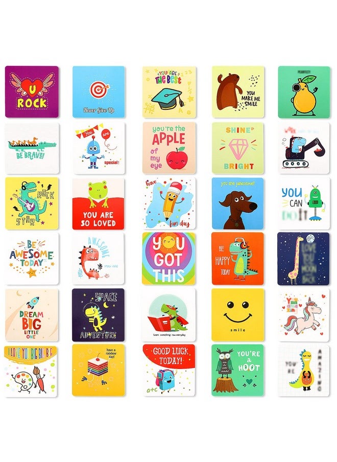 Teling - Teling 120 Pieces Lunch Box Notes for Kids Cute Lunchbox Notes for Kindergartners Inspirational and Motivational Kids Lunch Box Notes Back to School Gifts for Kids,60 Style (Lovely Style) - Image 1