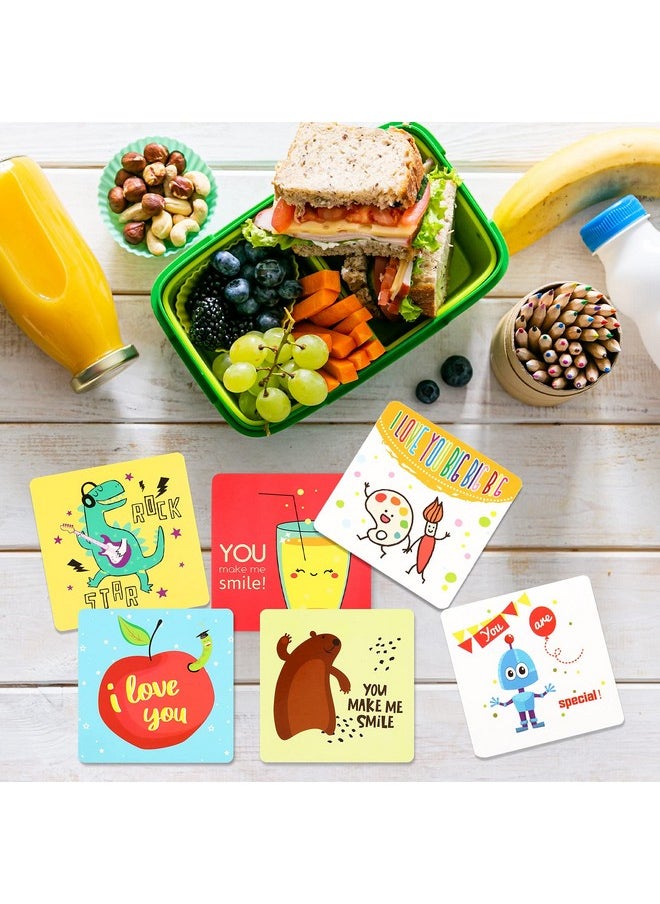 Teling - Teling 120 Pieces Lunch Box Notes for Kids Cute Lunchbox Notes for Kindergartners Inspirational and Motivational Kids Lunch Box Notes Back to School Gifts for Kids,60 Style (Lovely Style) - Image 1