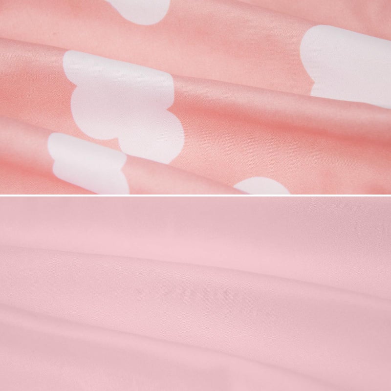 Biloban Baby Bassinet Sheets 4 Pack Compatible with 33" x 20" Mika Micky, Baby Delight, Dream On Me, AMKE and Other Rectangle Bassinet Mattress, Ultra Soft & Skin-Friendly, Pink Print - Image 3