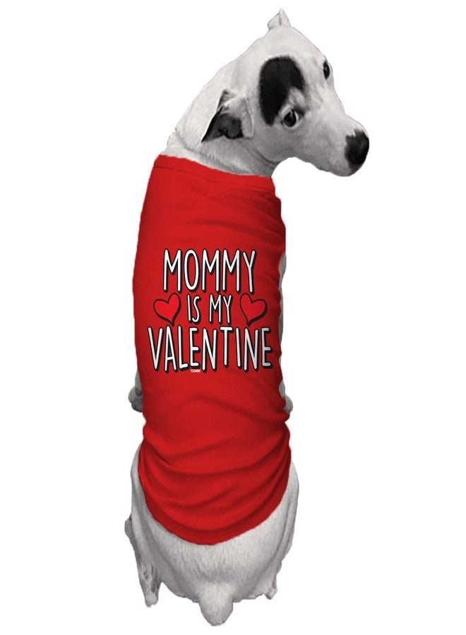 Tcombo Mommy is My Valentine Dog Shirt (Red, Medium) - Image 2