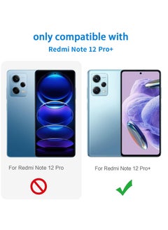 بورتوني غطاء Redmi Note 12 Pro Plus 5G غطاء خلفي ناعم من مادة TPU مرن وناعم من السيليكون غير لامع مع حماية الكاميرا لهاتف Xiaomi Redmi Note 12 Pro Plus 5G  - Image 2