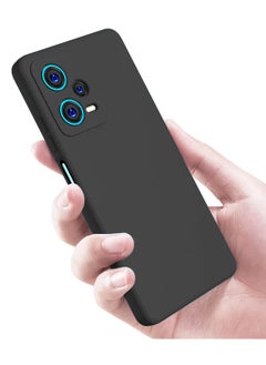 بورتوني غطاء Redmi Note 12 Pro Plus 5G غطاء خلفي ناعم من مادة TPU مرن وناعم من السيليكون غير لامع مع حماية الكاميرا لهاتف Xiaomi Redmi Note 12 Pro Plus 5G  - Image 4