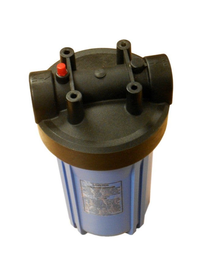 Hydronix HF45-10BLBK10PR Water Filter Housing NSF Listed 10" - 1" Ports w/PR - Image 2