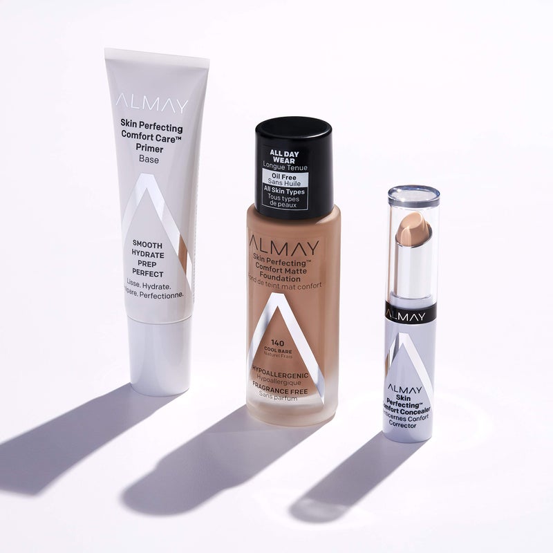 Almay Skin Perfecting Comfort Concealer, Face Makeup, Full Coverage, Natural Looking Finish, Cruelty-Free, Hypoallergenic, Dermatologist Tested, 100 Fair, 1 Count - Image 4