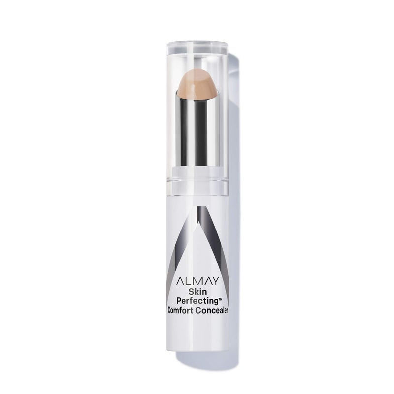 Almay Skin Perfecting Comfort Concealer, Face Makeup, Full Coverage, Natural Looking Finish, Cruelty-Free, Hypoallergenic, Dermatologist Tested, 100 Fair, 1 Count - Image 1