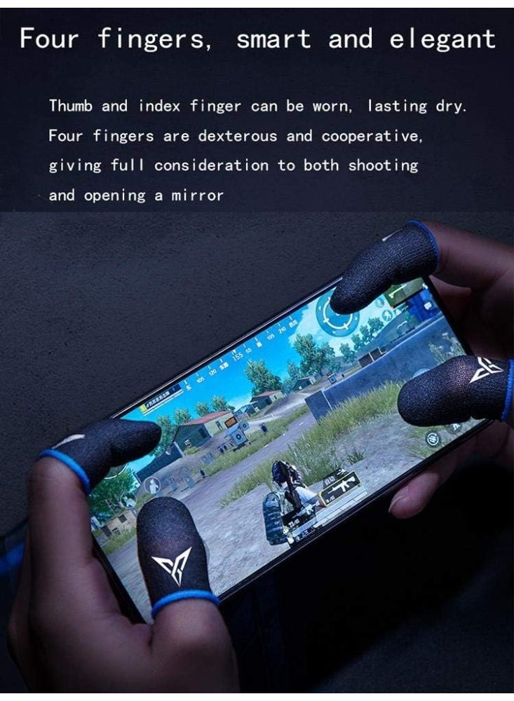 Gaming Finger Sleeves – Professional Touch Screen Finger Gloves for Smooth Control (2 Pairs) - Image 2