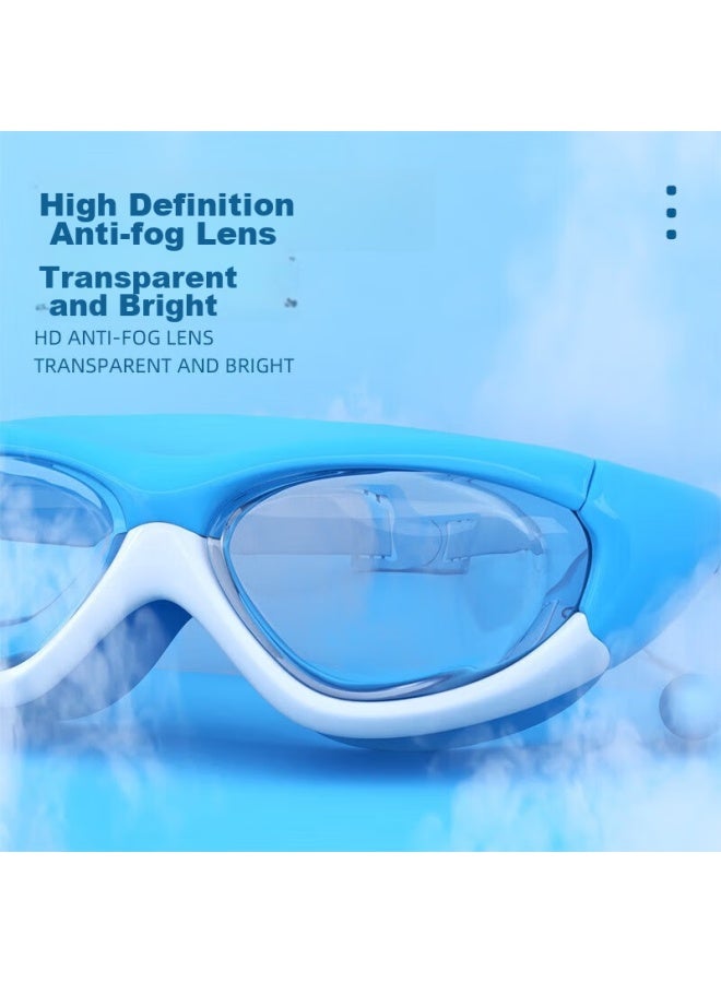 Jettiger Jiehu Children's Swimming Goggles And Swim Cap, High-definition Waterproof Anti-fog, Unisex Swimming Equipment, Diving Goggles Set - Image 2