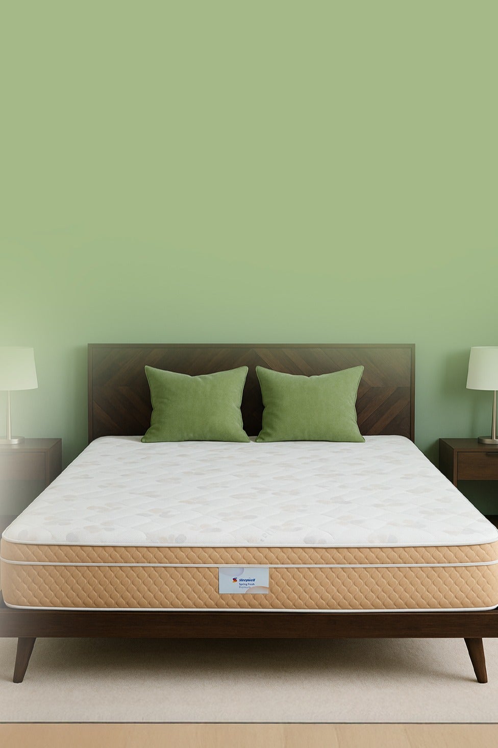 Springfresh Premium| 3-Zoned Contour with Pocket Springs for Targeted Pressure Relief|Resitec Foam |Orthopedic Mattress for Spinal Alignment | 200x90x25