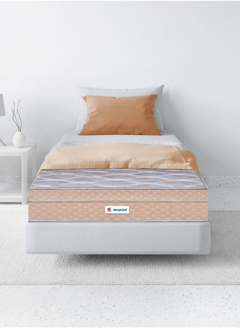 Sleepwell Sleepwell Spring Fresh Classic | White | 3 Zone Profiled Resitec Foam | Single Bed Size | Pocket Spring | Neem Fresche Technology | Anti Sag Mattress (200L x 90W x 25H cm) | Thickness 25 cm  - Image 1