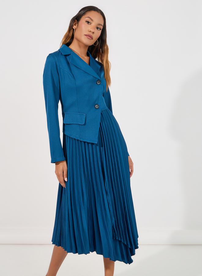 Styli Pleated Blazer Dress  - Image 5