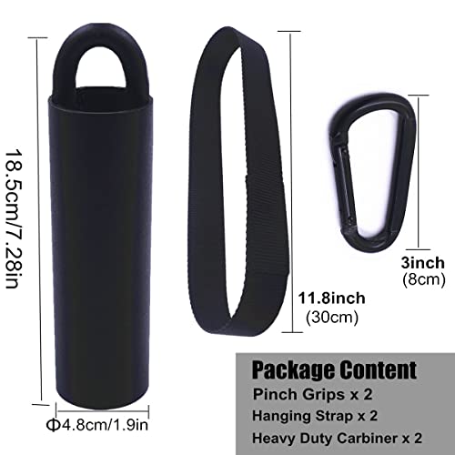 Lights Mountain Pull Up Grips Set of 2 Rock Climbing Holds Set with Hanging Straps and Strong Carabiner, Finger Strengthener，Forearm, Biceps, Ninja Warrior, Back Muscles Training - Image 3