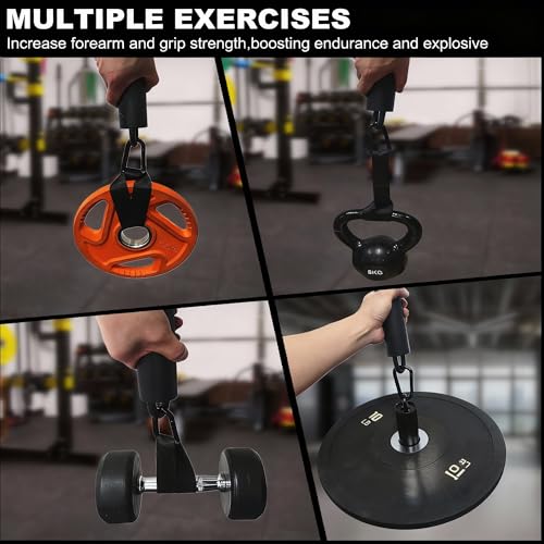 Lights Mountain Pull Up Grips Set of 2 Rock Climbing Holds Set with Hanging Straps and Strong Carabiner, Finger Strengthener，Forearm, Biceps, Ninja Warrior, Back Muscles Training - Image 5