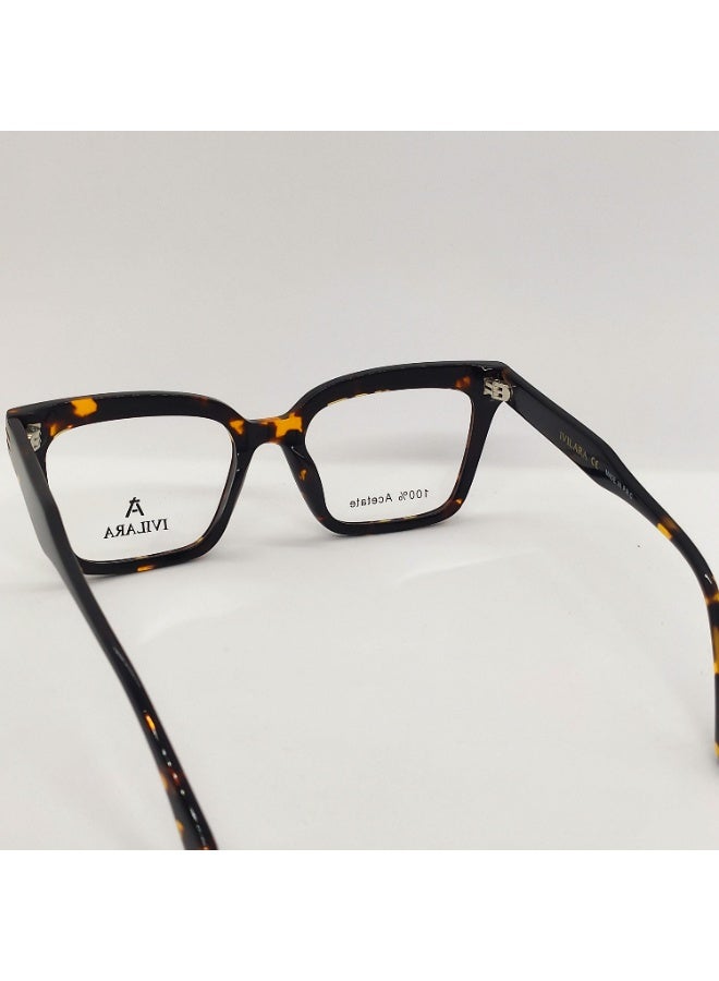 IVILARA QM22033_C2 High-End Acetate Women Eyeglasses (Brown) - Image 5