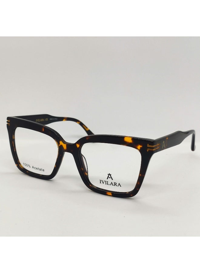 IVILARA QM22033_C2 High-End Acetate Women Eyeglasses (Brown) - Image 2