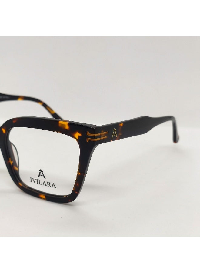 IVILARA QM22033_C2 High-End Acetate Women Eyeglasses (Brown) - Image 4
