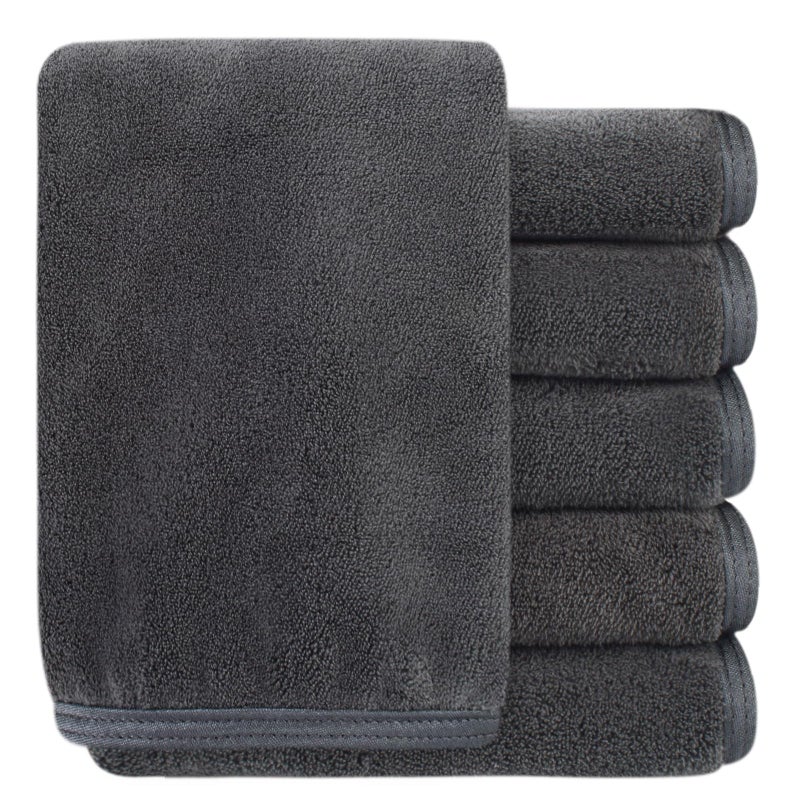 SINLAND Microfiber Facial Cloths Fast Drying Washcloth 12inch x 12inch Absorbent Face Wash Cloth Soft Makeup Remover Cloths - Image 2