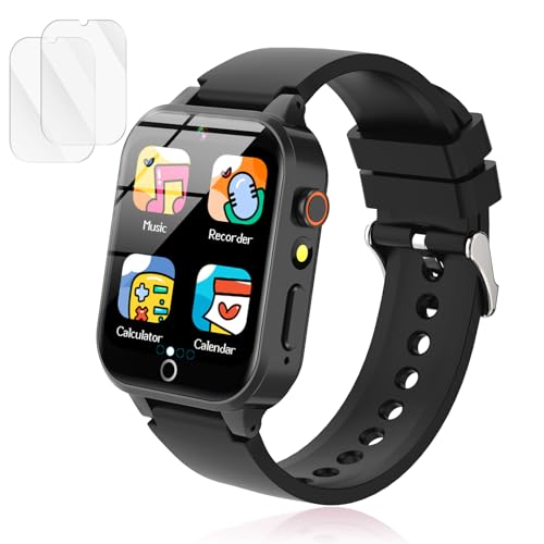 Luyiilo Kids Games Watch with 26 Puzzle Games Touch Screen HD Camera Alarm Clock Toys for Ages 412 Years OldBirthday Gift for Boys Girls Black - Image 1