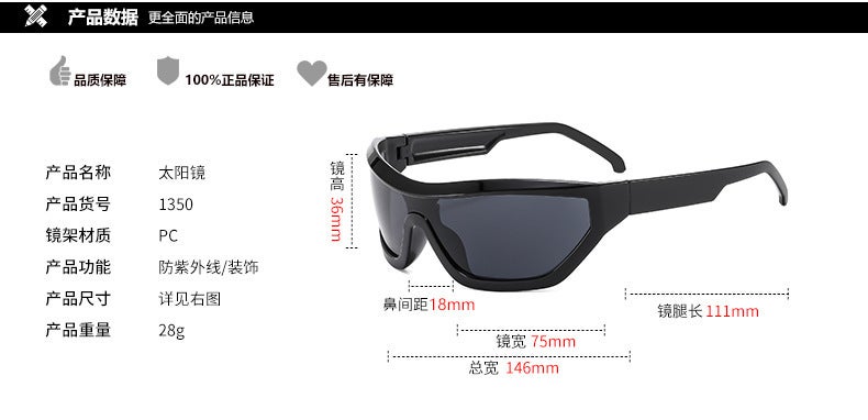 Sunglasses UV Protection Fashion QZ1083-1350 - Image 3