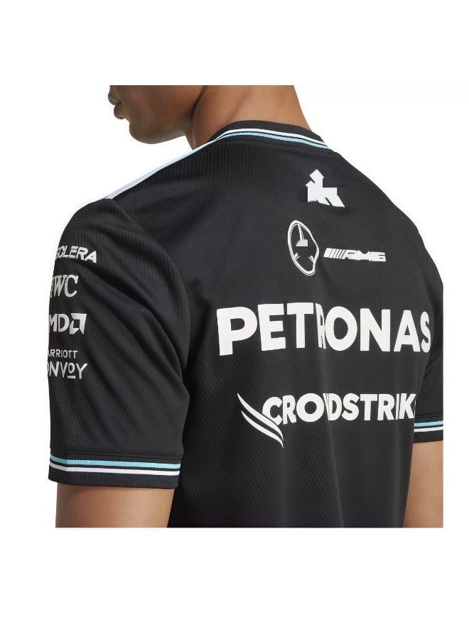 Mercedes-Benz F1 racing suit for men - AMG Mercedes Hamilton team uniform - quick-drying short-sleeved T-shirt - Image 2