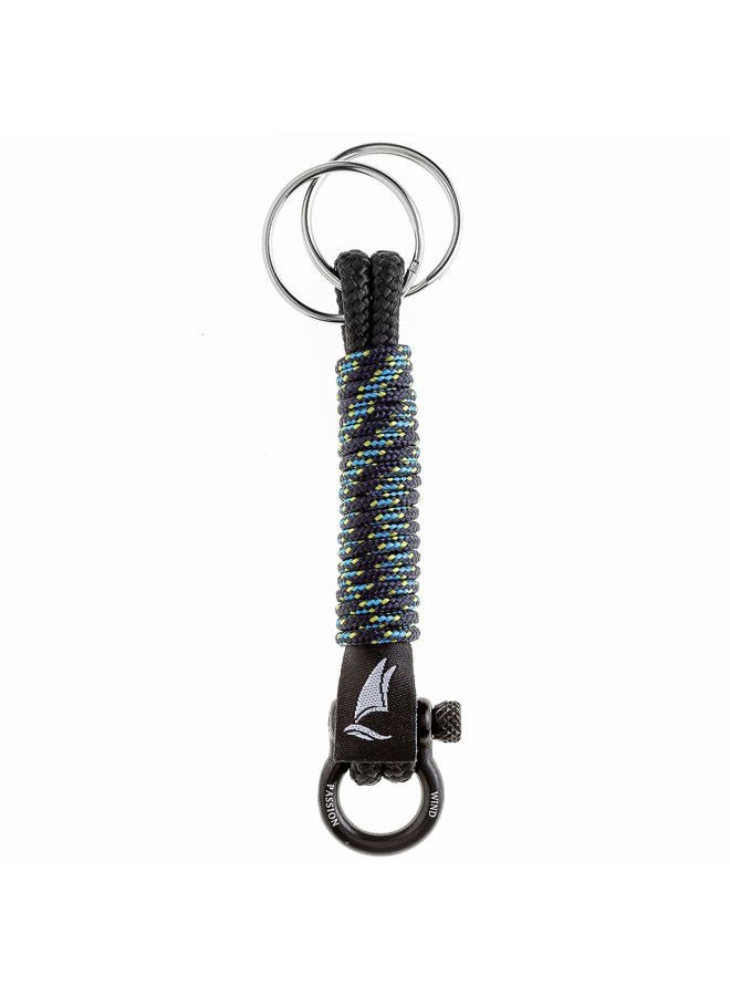Wind Passion Paracord Nautical Keychain for Men & Women Who Love Adventures | Handcrafted Braided Rope Keychain - Image 1
