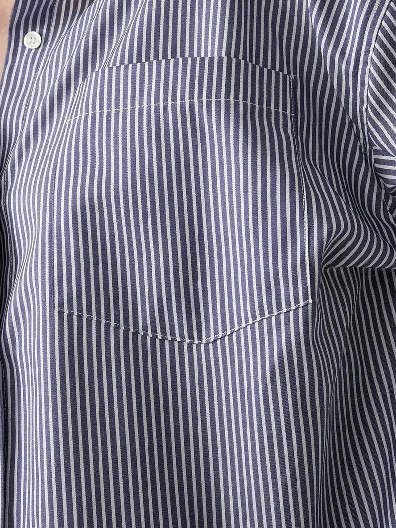 HICCUP Oversize Striped Casual Shirt