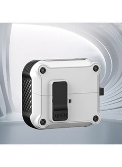 Anti-drop Buds3Pro Case For Samsung Phone Case Galaxy Buds 3 Pro-Color:White-Model:Buds 3/3 Pro