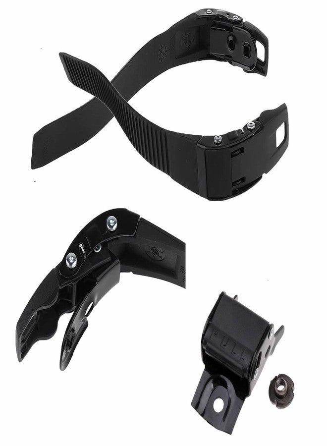 Alemon 2 Pieces Replacements Inline Roller Skating Shoes, Replacement Strap Inline Skates, Energy Strap with Screws Nuts Skates Buckles Accessory Part - Image 3