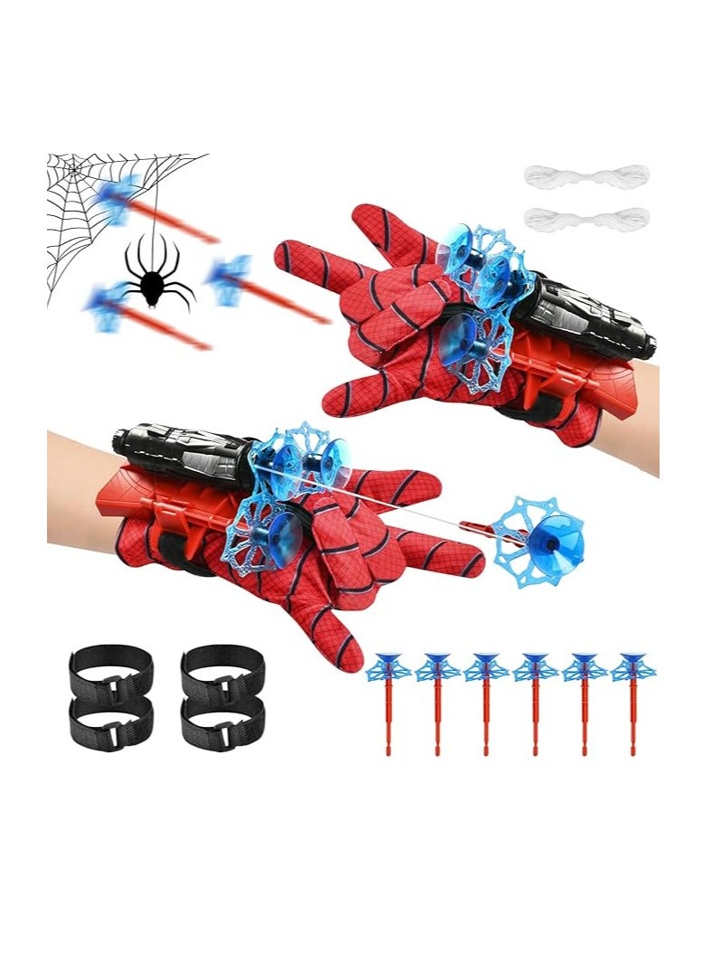 Pack of 2 Launcher Gloves, Spider Launcher Gloves, Spider Launcher, Kids Spider Hero Gloves, Spiderman Web Shooter, Wrist Toy Set, Cosplay Glove Launcher - Image 1