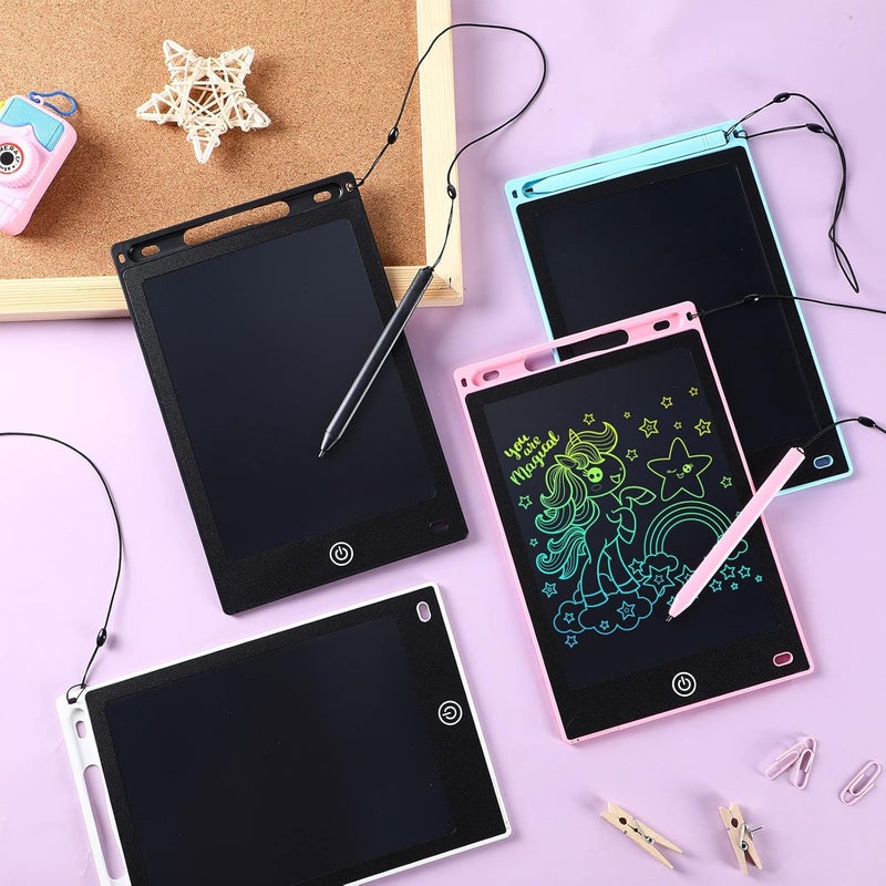 SENVIL 4 قطع لوح كتابة LCD 8.5 بوصة لوح رسم ألعاب هدايا لوح كتابة LCD إلكتروني قابل للمسح وإعادة الاستخدام شاشة ملونة - Image 2