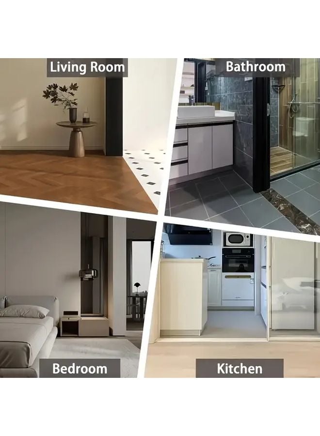 Black Aluminum Threshold Ramp 35 Inch Adjustable Height Non Slip For Wheelchair - Image 5