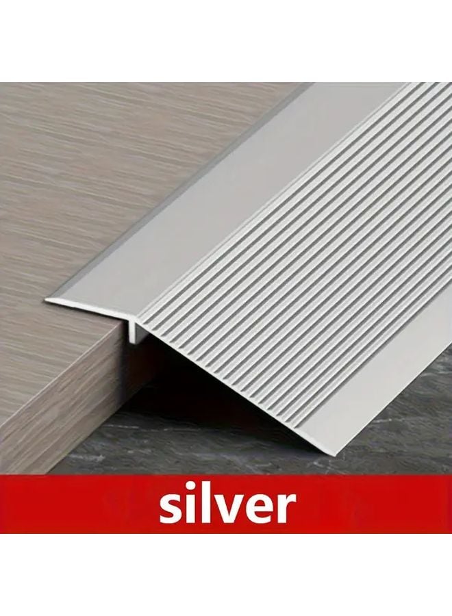 Black Aluminum Threshold Ramp 35 Inch Adjustable Height Non Slip For Wheelchair - Image 3