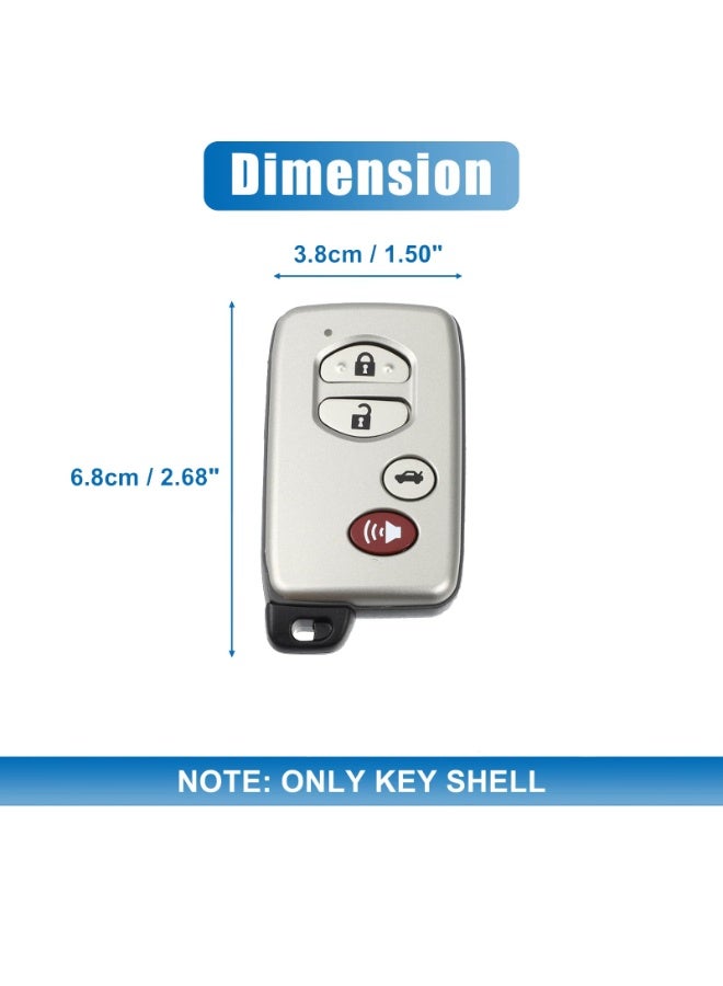 غطاء وهيكل بديل لجهاز التحكم عن بعد (مفتاح السيارة) بـ 4 أزرار، مناسب لـ Toyota Avalon للفترة من 2007 إلى 2012، ولـ Toyota Camry للفترة من 2007 إلى 2011. - Image 2