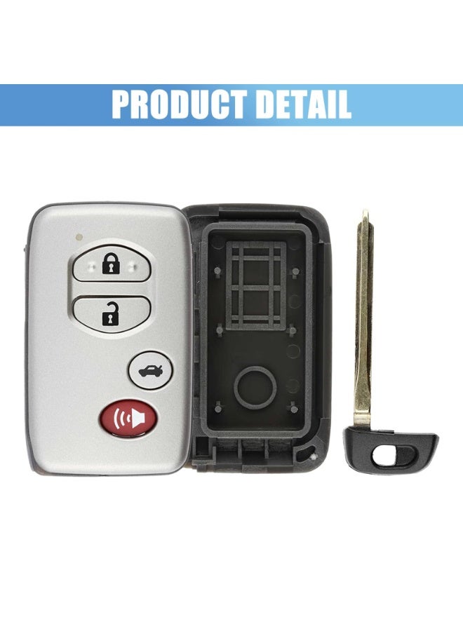 غطاء وهيكل بديل لجهاز التحكم عن بعد (مفتاح السيارة) بـ 4 أزرار، مناسب لـ Toyota Avalon للفترة من 2007 إلى 2012، ولـ Toyota Camry للفترة من 2007 إلى 2011. - Image 5