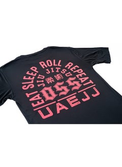 UAEJJ UAEJJ Jiu Jitsu Eat and Sleep Falcon T-Shirt for Kids | Martial Arts T-Shirt | Taekwondo T-Shirt | T-Shirt for Martial Arts | Karate T-Shirt | T-shirt for Judo Karate  - Image 2