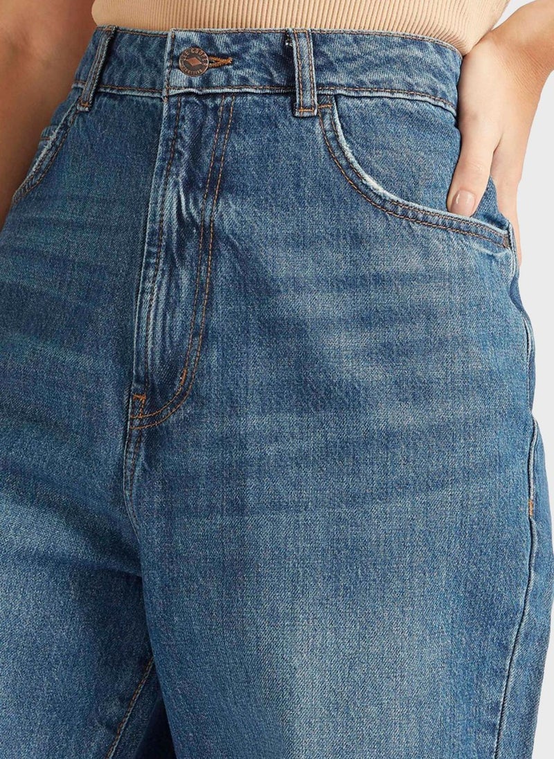 Lee Cooper High Waist Straight Jeans  - Image 3