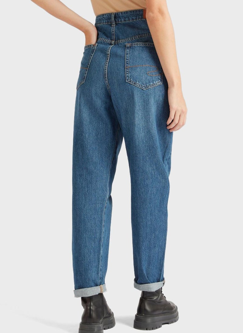 Lee Cooper High Waist Straight Jeans  - Image 2