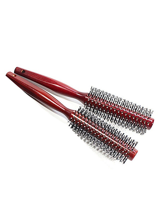 Generic - Wooden Bristle-free Curly Hair Comb Pear Flower Head Fluffy Bob Head Styling Comb V-shaped Teeth Round Comb - Image 1