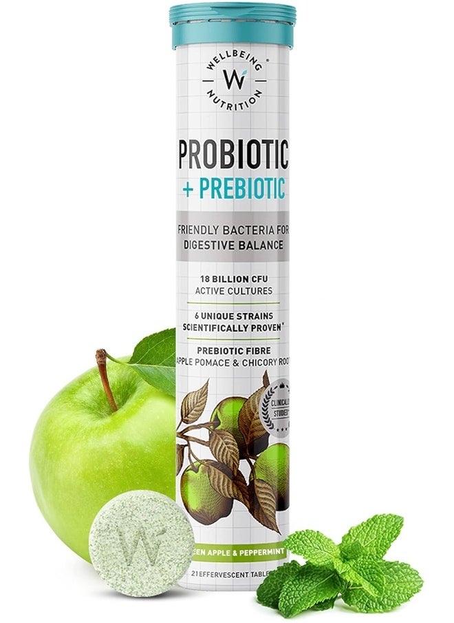 WELLBEING NUTRITION Apple Cider Vinegar And Probiotic + Prebiotic Combo Effervescent Tablets Pack For Digestion  - Image 3