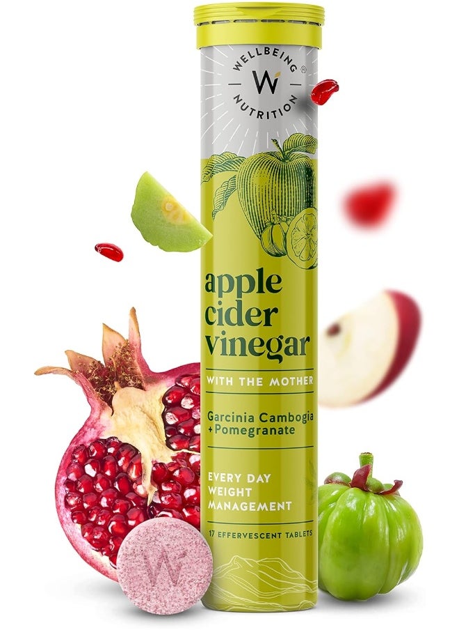 WELLBEING NUTRITION Apple Cider Vinegar And Probiotic + Prebiotic Combo Effervescent Tablets Pack For Digestion  - Image 2