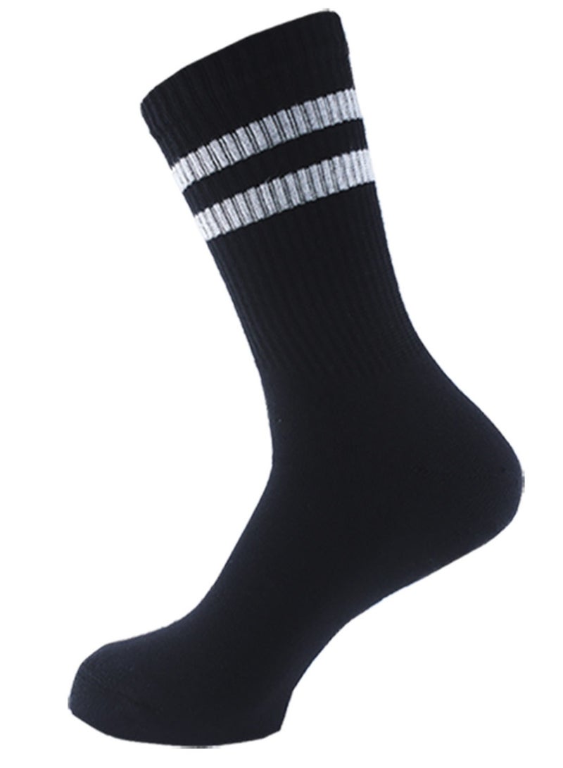 SAM SOCKS Men set of 6 half towel sport sock Black  - Image 2
